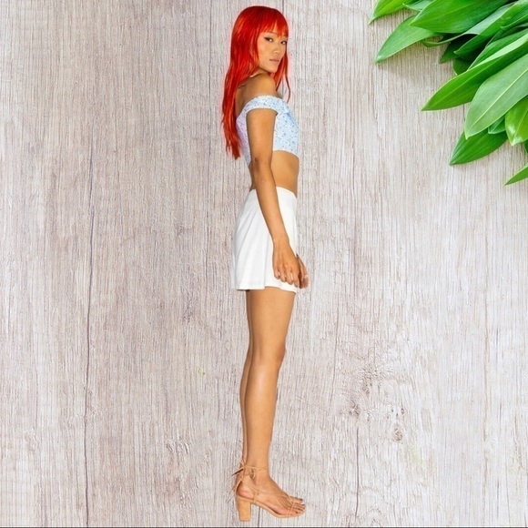 Princess Polly Jackson Top Blue Floral 12 - Picture 7 of 9